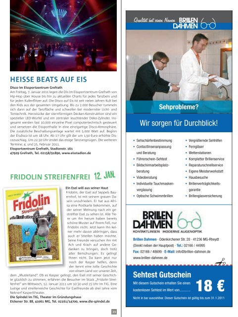 sport - Hindenburger Stadtzeitschrift für Mönchengladbach und Rheydt