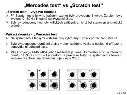 Souvislost metod hodnocenÃ­ adhezivnÄ kohezivnÃ­ho ... - ATeam