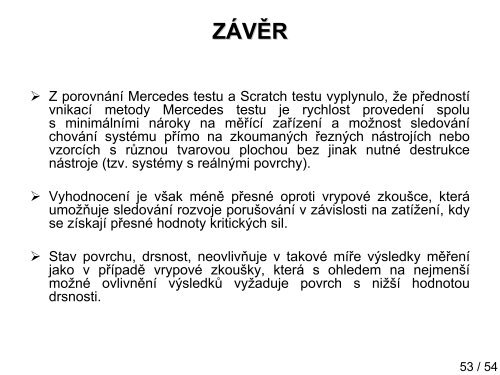 Souvislost metod hodnocenÃ­ adhezivnÄ kohezivnÃ­ho ... - ATeam