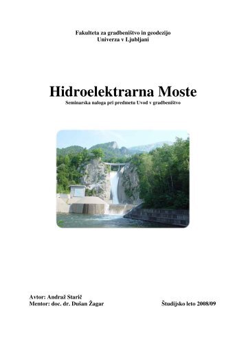 Hidroelektrarna Moste - Student Info