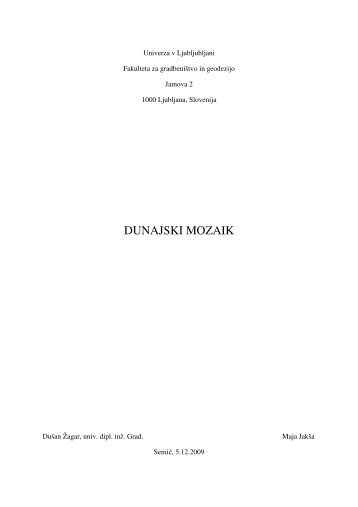 DUNAJSKI MOZAIK - Student Info