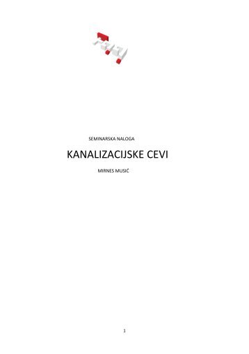 KANALIZACIJSKE CEVI - Student Info