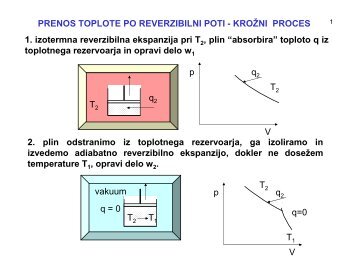 PRENOS TOPLOTE PO REVERZIBILNI POTI ... - Student Info