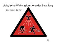 biologische Wirkung ionisierender Strahlung