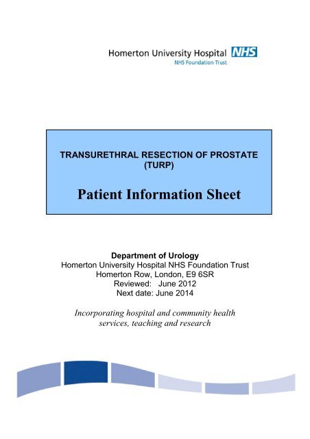 TURP - Homerton University Hospital