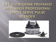 Get Your Drink Prepared With Ninja Professional Single Serve Pulse Blender