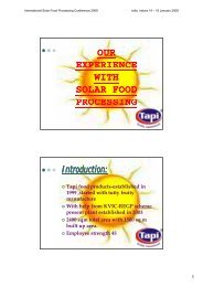 Food processing through solar energy Ghanshyam Lukhi, Tapi Food ...