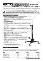 InstructIons for: TRANSMISSION JACK pReMIeR ... - ClickOnShop