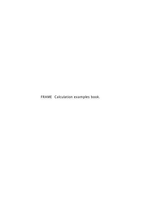 FRAME Calculation examples book. - FRAME Fire Risk Assessment ...