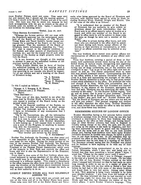 1917 Watchtower Bible Student Schism - A2Z.org