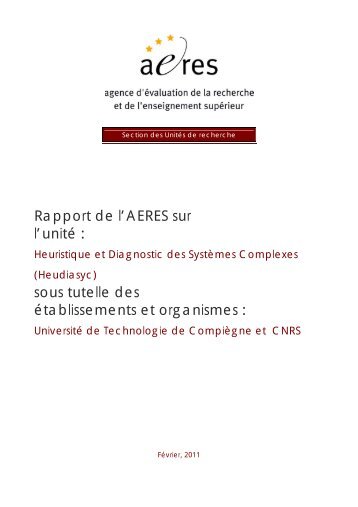 Voir le rapport d'évaluation AERES - Heudiasyc - UTC