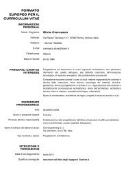 formato europeo per il curriculum vitae - Ordine degli Ingegneri della ...