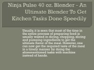 Ninja Pulse 40 oz. Blender - An Ultimate Blender To Get Kitchen Tasks Done Speedily