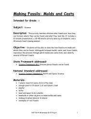 Making Fossils: Molds and Casts - University of Mississippi