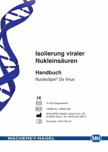 Isolierung viraler NukleinsÃƒÂ¤uren Handbuch - Macherey Nagel