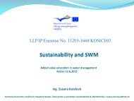 Sustainability and SWM - StavebnÃ¡ fakulta TUKE