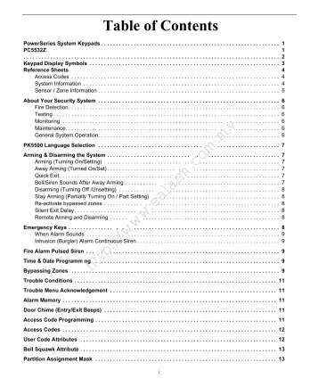 DSC Power Series User Manual - Ealarm.com.my