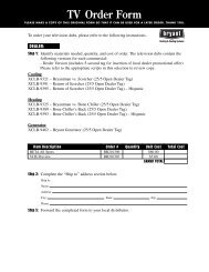 TV Order Form