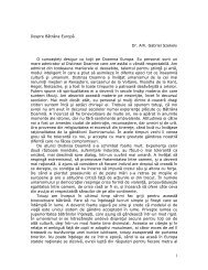 Despre Bătrâna Europă Dr. Arh. Gabriel Szekely O ... - BJT2006.org