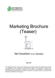 Betonjerka a d Sombor - Marketing Brochure - ENG