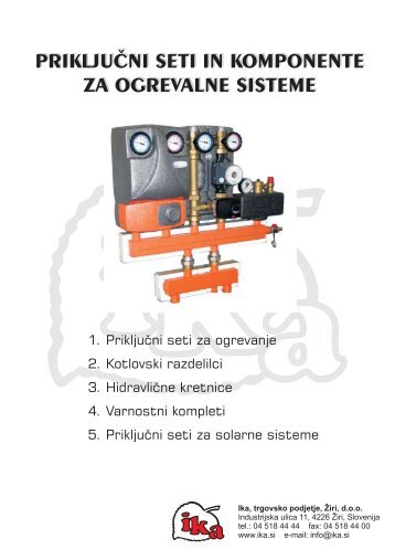 Katalog priključnih setov in komponent za ogrevalne sisteme - Ika