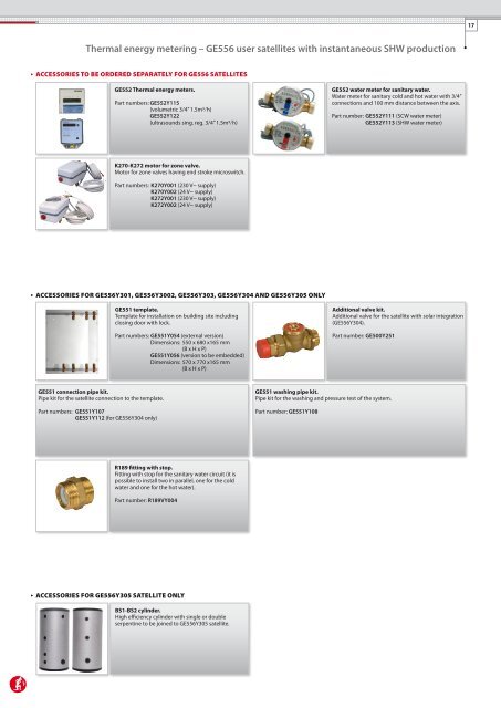 thermal energy metering system - general catalogue