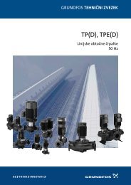 GRUNDFOS tehnični zvezek: TP(D), TPE(D) - Ika