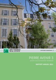Rapport annuel - Pierre Avenir 3 - 2011 - BNP Paribas REIM