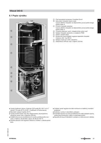 8.1 Popis vÃ½robku Vitocal 343-G 8 - Viessmann