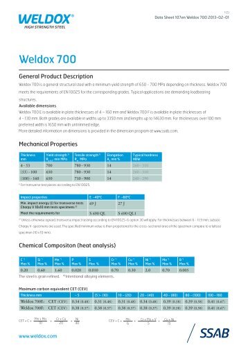 Weldox 700