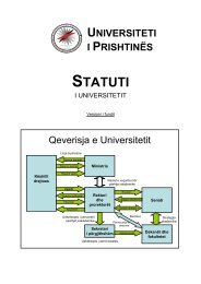 Statuti i Universitetit tÃ« PrishtinÃ«s - Gazetaria