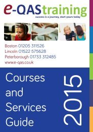 e-QAS Training Courses and Services Guide