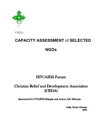 CRDA - Capacity Assessment of Selected NGOs ... - CRDA Ethiopia