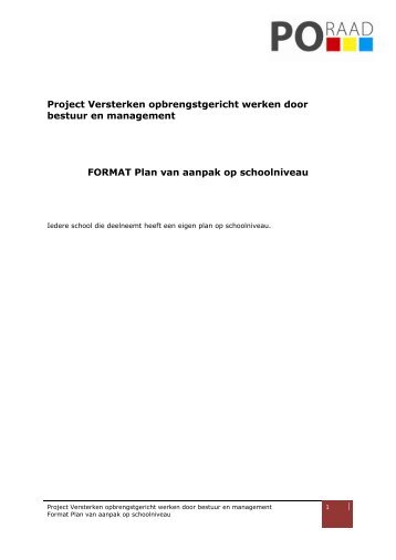 FORMAT Plan van aanpak op schoolniveau.pdf - Avs