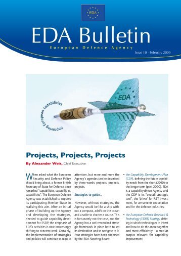 EDA Bulletin 10 - European Defence Agency - Europa