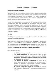 TEMA 9: Cervantes y El Quijote - Colegio RamÃ³n Carande