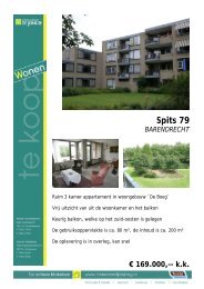 Download Woninginfo Spits 79 te Barendrecht - Makelaardij De Jong