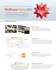 Alpha Pro Flyer - Wolfram Research