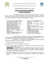 CONCURSOVESTIBULAR - 2 0 0 9 7Âº EDITAL DE CONVOCAÃÃO ...