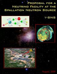 The Nu-SNS proposal - ORNL Physics Division - Oak Ridge ...