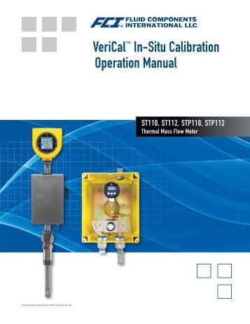 VeriCal™ In-Situ Calibration Operation Manual - Fluid Components ...