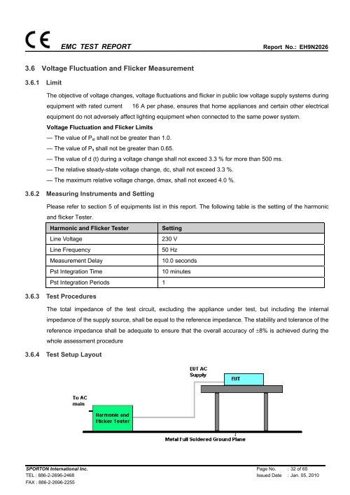 EMC TEST REPORT Report No