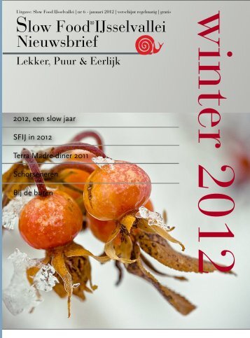 Nieuwsbrief januari 2012 - Slow Food Nederland