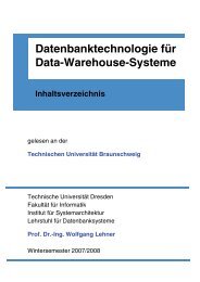 Datenbanktechnologie fÃ¼r Data-Warehouse-Systeme - Institut fÃ¼r ...