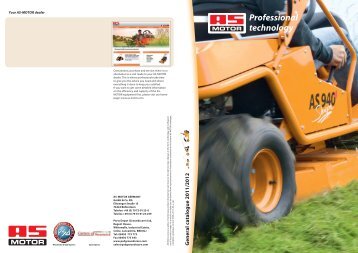 AS Motor Brochure (PDF - 13.1mb) - PSD Groundscare