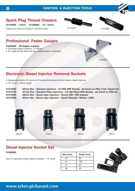 Engine service tools - Sykes-Pickavant