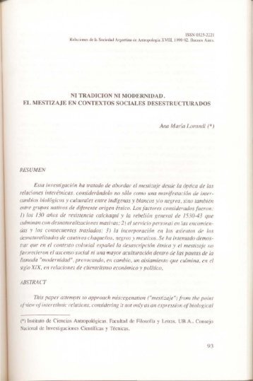 Descargar PDF (3,89Mb) - Sociedad Argentina de AntropologÃ­a