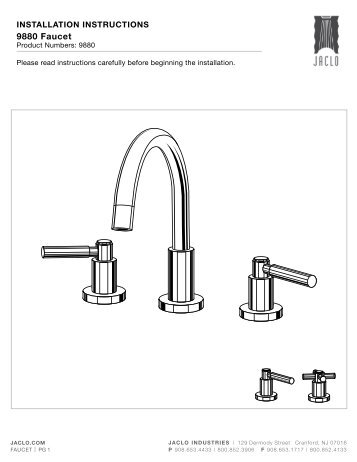 9880 Faucet - Jaclo