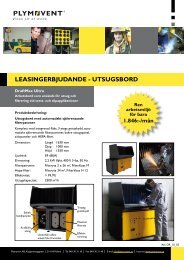 Utskick Leasing DM Ultra.indd - Plymovent