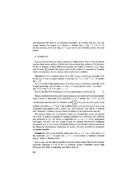 characteristic polynomial assignment for delay ... - Kybernetika